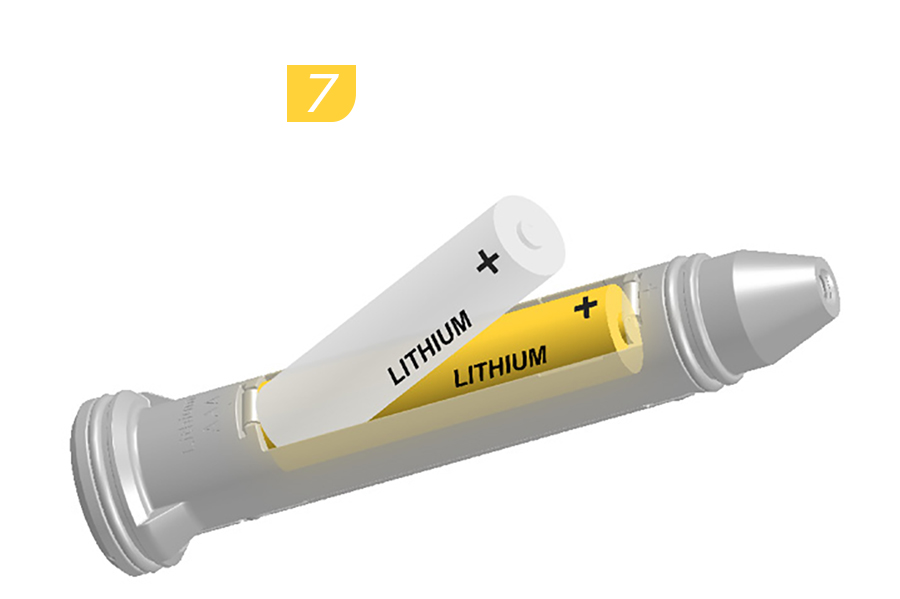 Flight Attendant Pedal Sensor Replace Lithium Battery